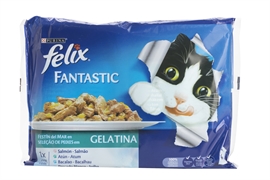 PURINA FELIX FANTASTIC SELEÇÃO DE PEIXES EM GELATINA PURINA FELIX FANTASTIC SELEÇÃO DE PEIXES EM GELATINA