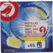 AUCHAN PASTILHAS TUDO EM 1 - LIMÃO AUCHAN PASTILHAS TUDO EM 1 - LIMÃO