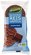 DENNREE Schoko reis waffeln vollmilch