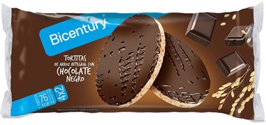 BICENTURY Tortitas de Arroz Integral com Chocolate Negro