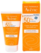 AVÈNE Creme sem perfume SPF 50+ acabamento invisível