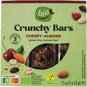 BIO (ALDI) BARRAS CROCANTES AMENDOIM, SEMENTES DE ABÓBORA, AMÊNDOA E GINJA