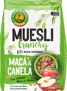 CEM PORCENTO NATURAL Muesli Crunchy 67% de Aveia integral Maçã & Canela
