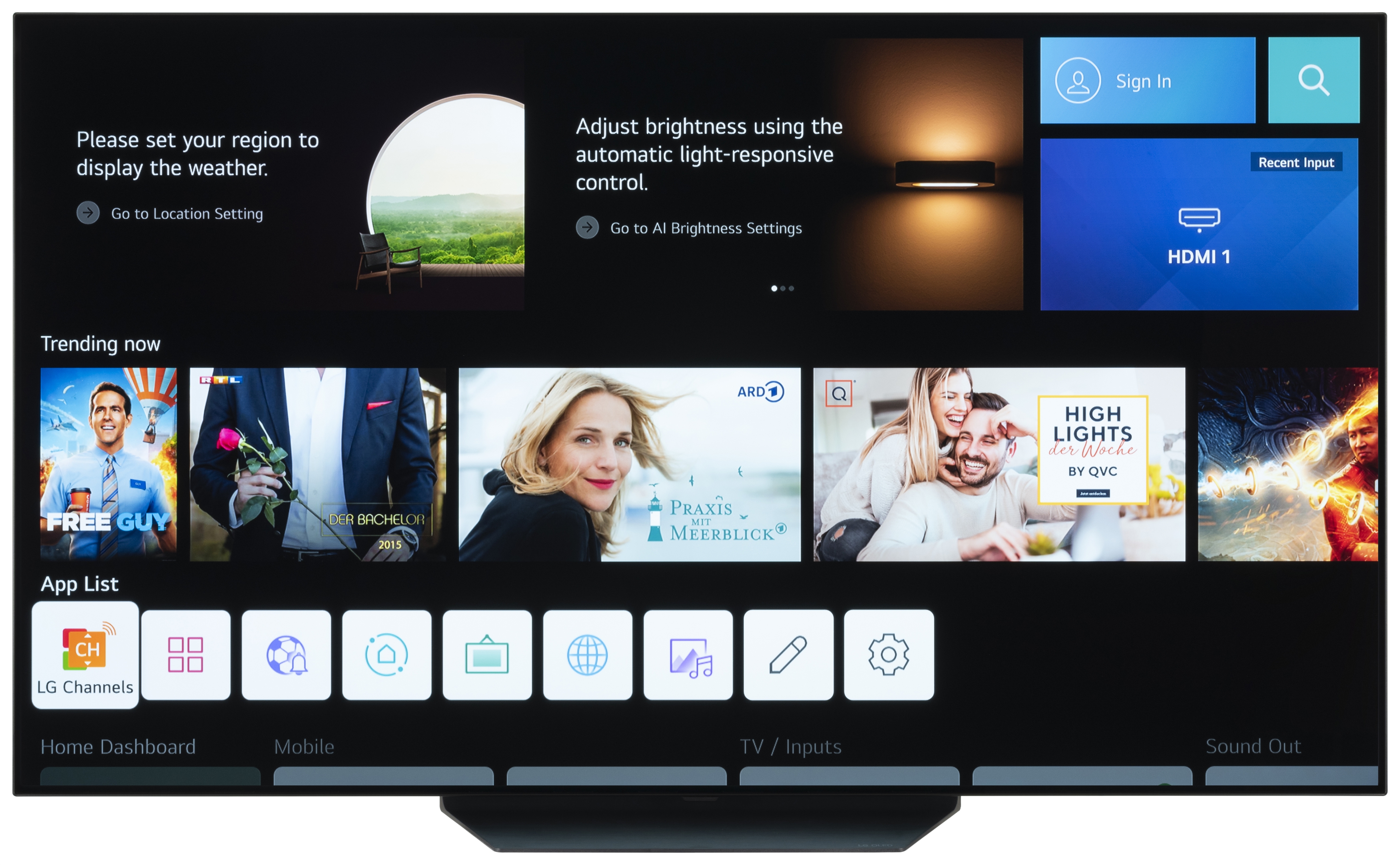 LG OLED65B26LA