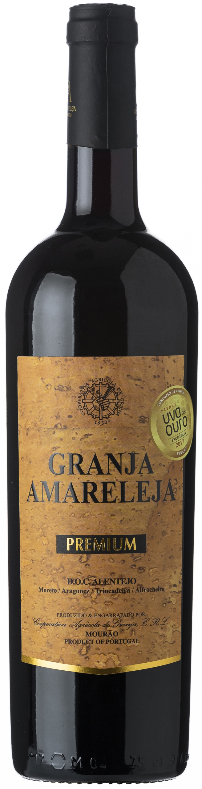 GRANJA AMARELEJA MORETO, ARAGONEZ,TRINCADEIRA E ALFROCHEIRO PREMIUM 2017 TINTO