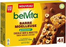 BELVITA Barre moelleusechocolat noir & noisettes